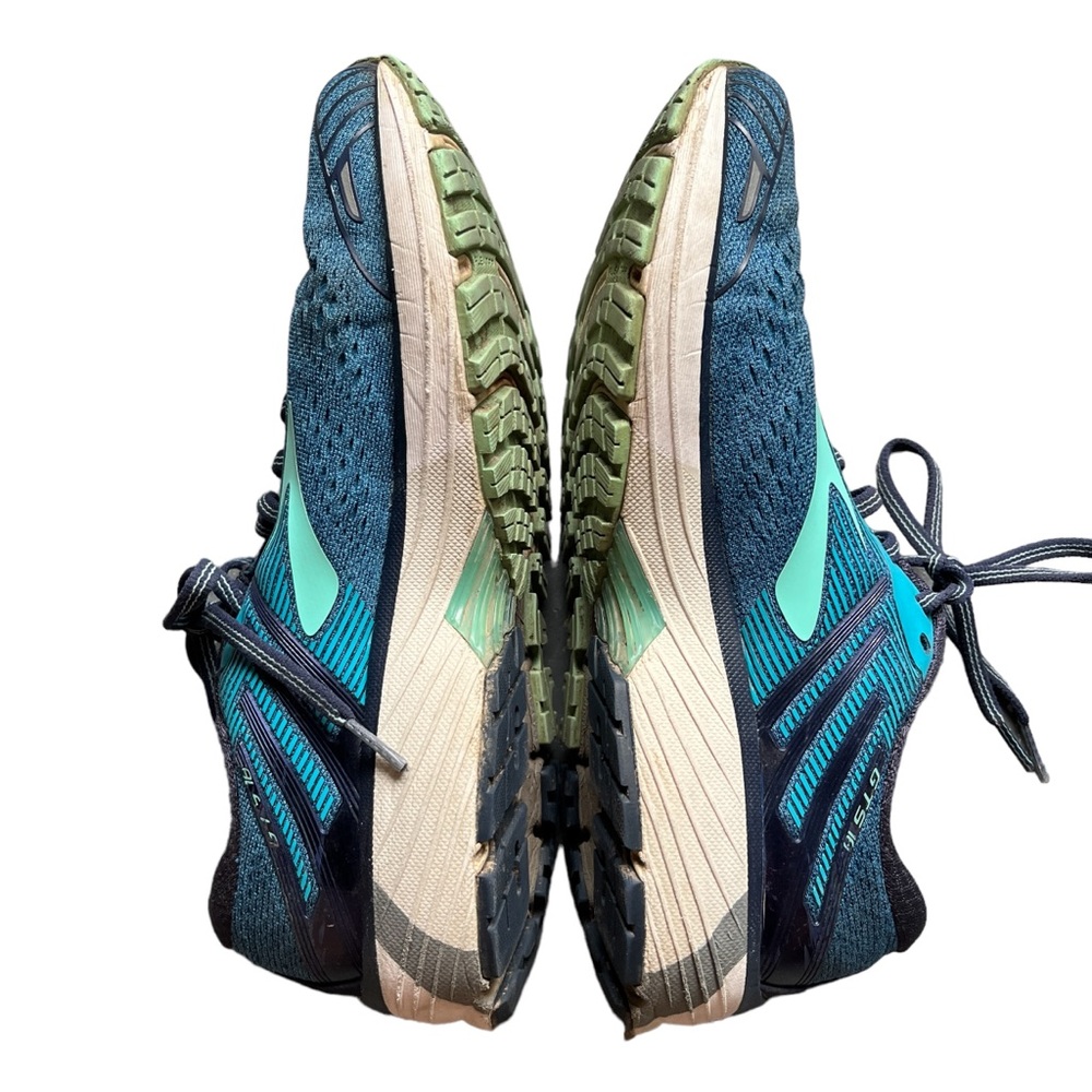 Brooks Womens Adrenaline Gts 18 Dna Running Shoes Blue Mesh 9